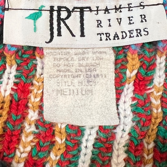 VINTAGE 90' SWEATER JAMES RIVER TRADERS - Picture 2 of 3